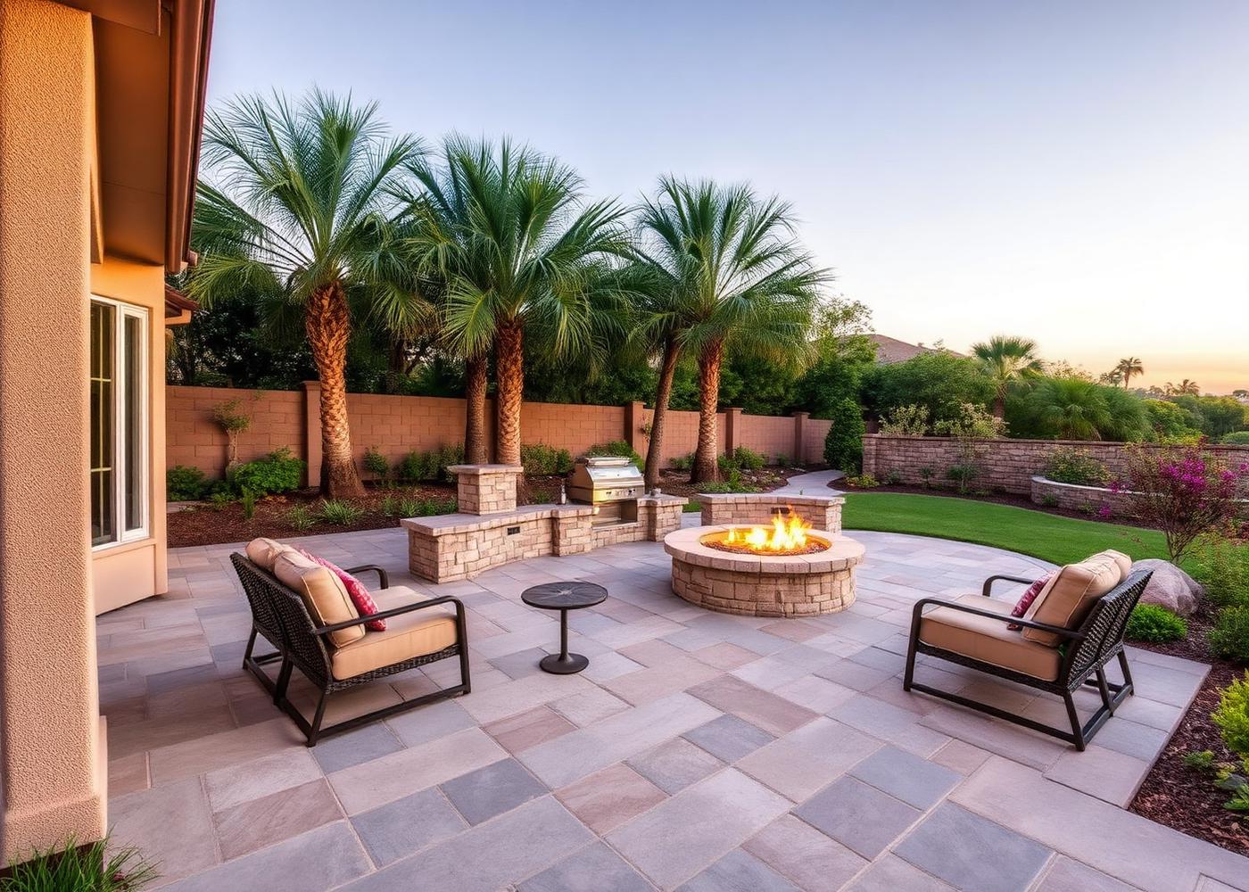 Patio & Fire Pit Retreat