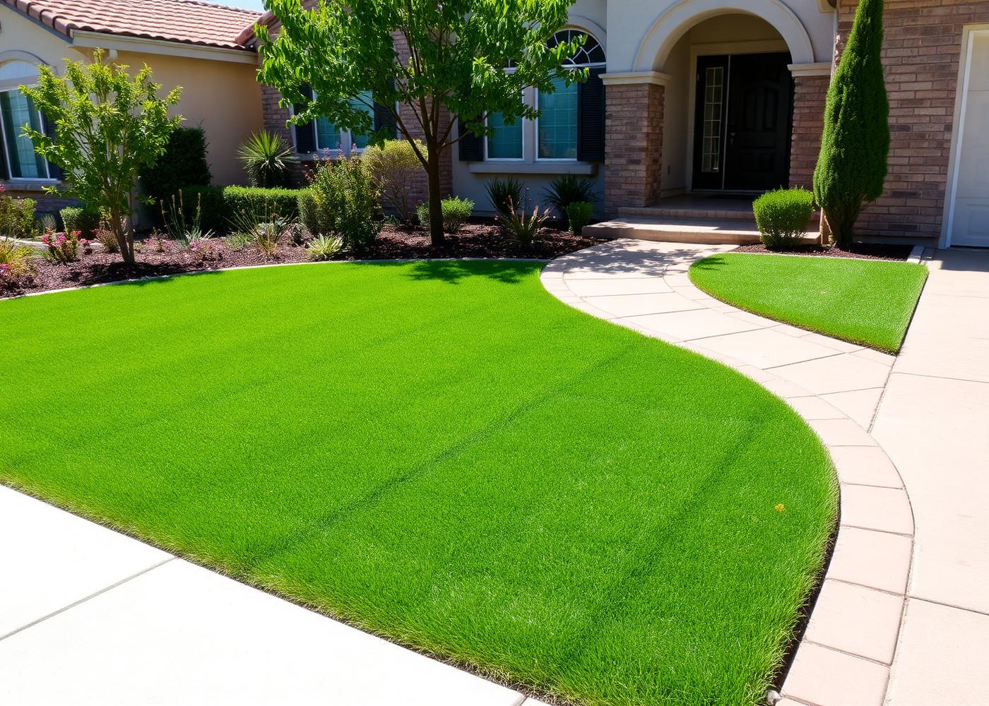 Fresh Front Lawn Install