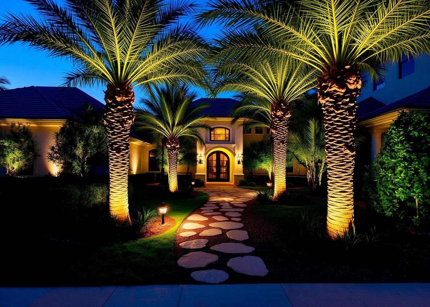 Evening Landscape Lighting