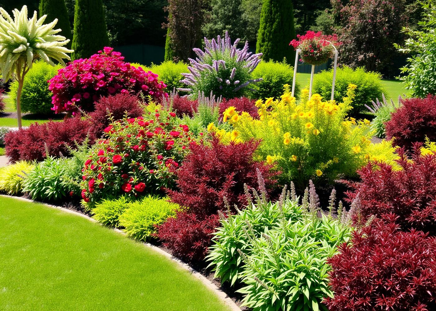 Colorful Garden Beds